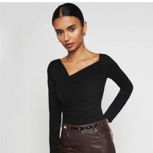 Reformation Laredo knit wrap top. Size XL never worn